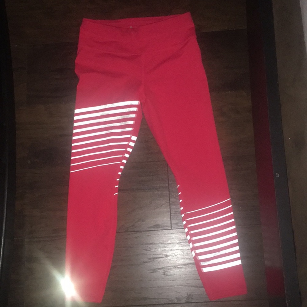 Neon Orange Athleta Leggings